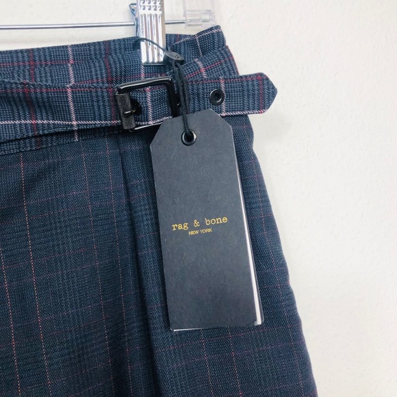 RAG & BONE James Plaid Belted Cropped Ankl… - Picture 10 of 16